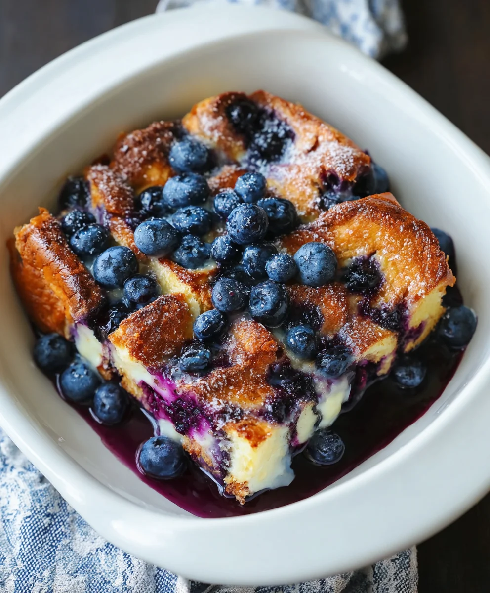 Overnight Blueberry French Toast Casserole Recipe-Easy Make-Ahead Breakfast