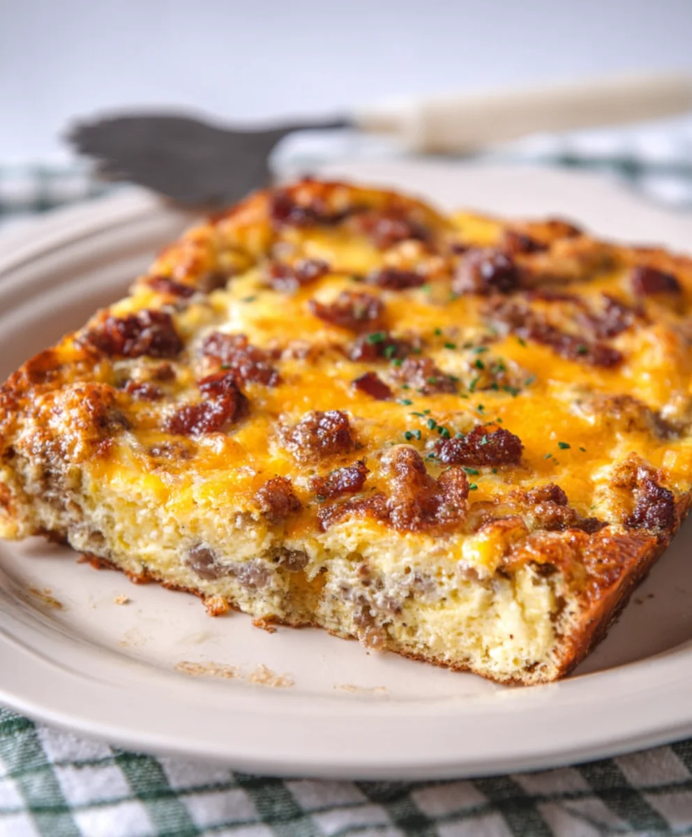Easy Breakfast Casserole-Beef and Veggie Bake