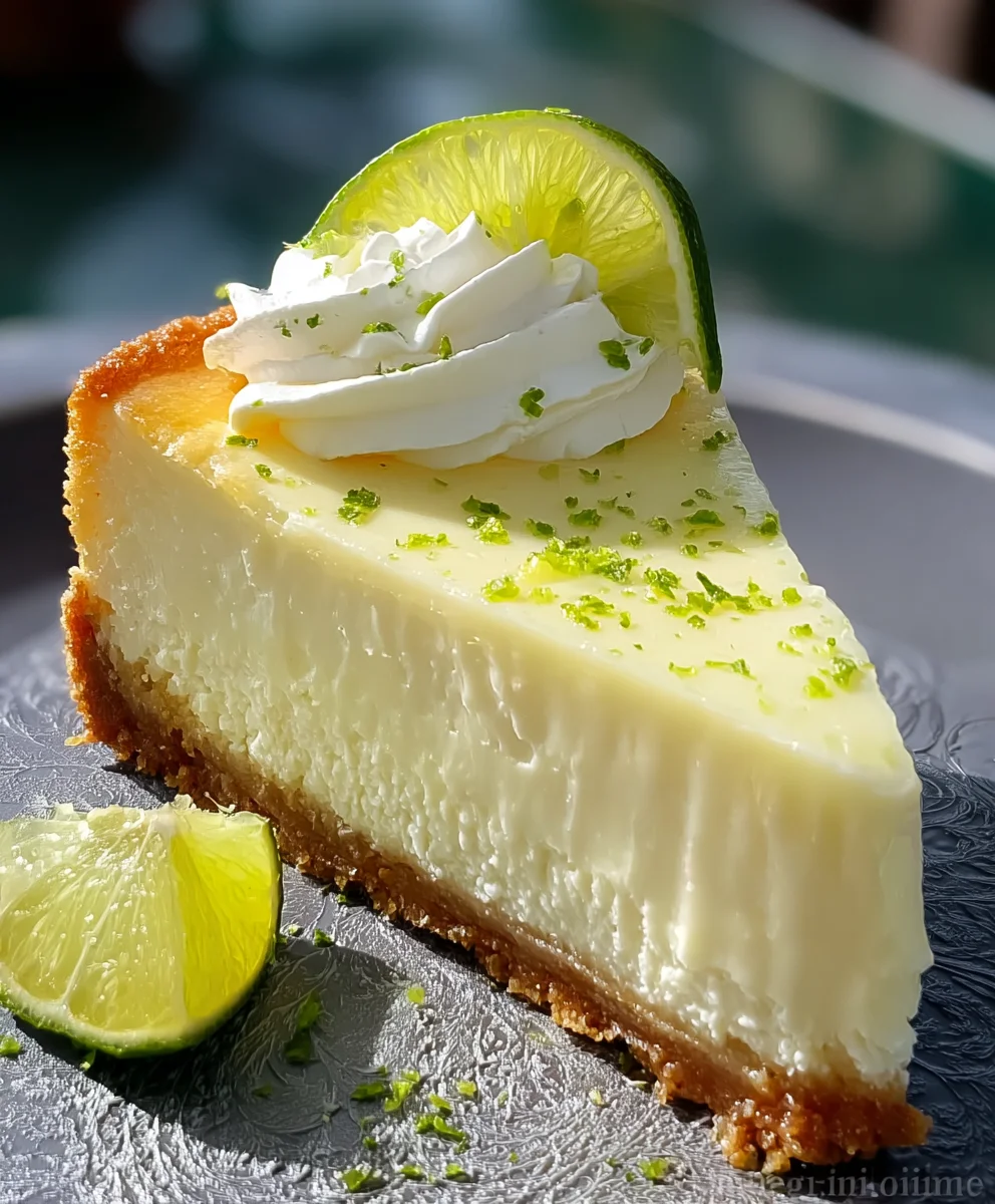Creamy Key Lime Cheesecake Recipe Delight