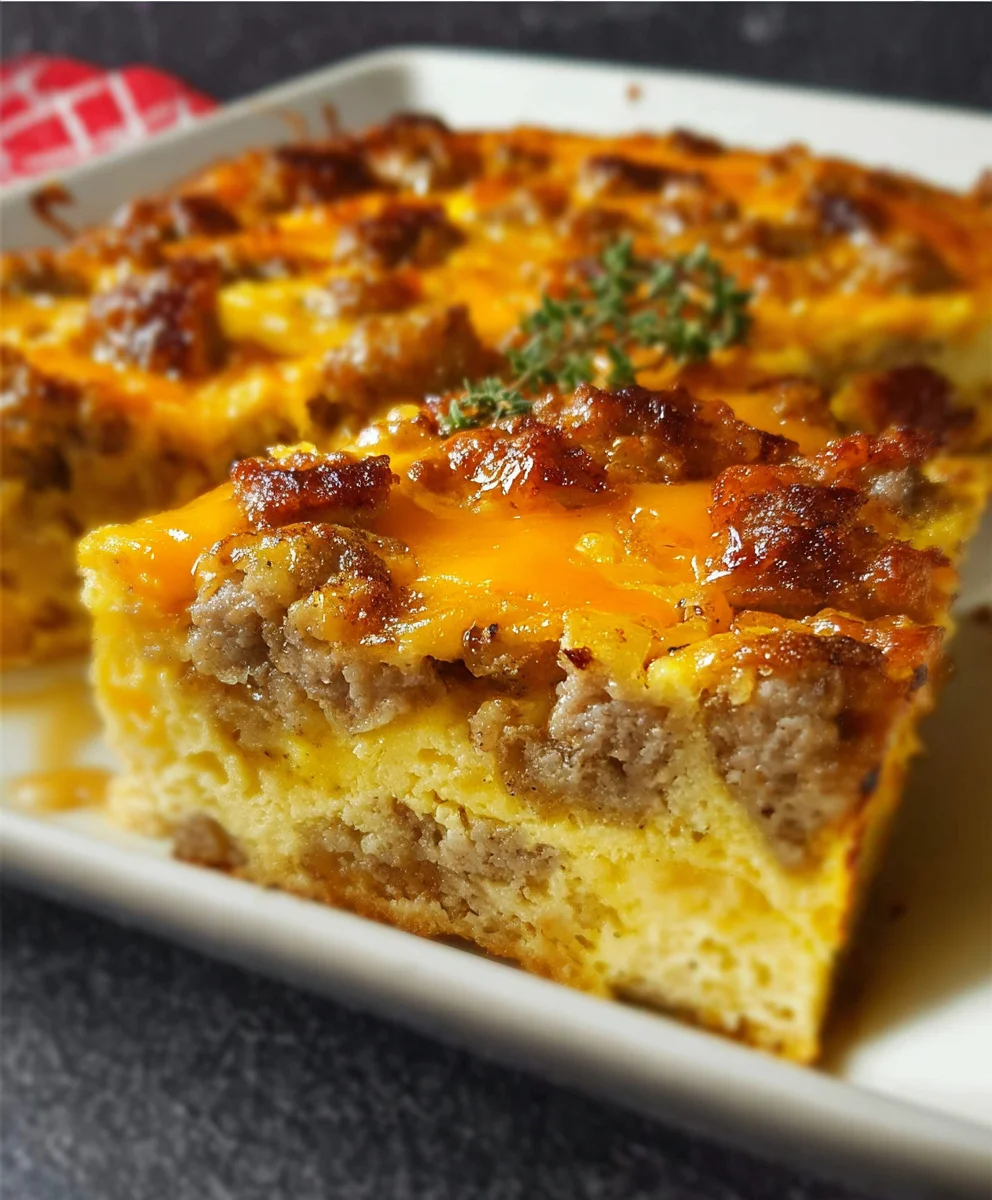 Easy Beef-Egg-Cheese Breakfast Casserole