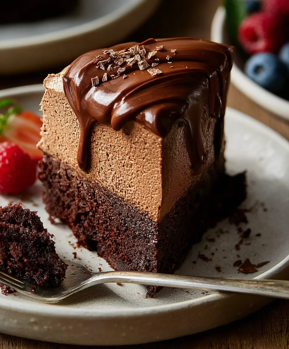 Decadent Vegan Chocolate Mousse Cake-Pure Indulgence