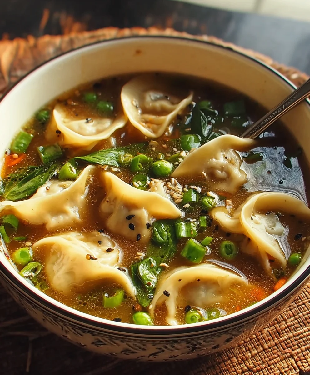 Hearty Potsticker Soup - Easy Comfort Food Recipe