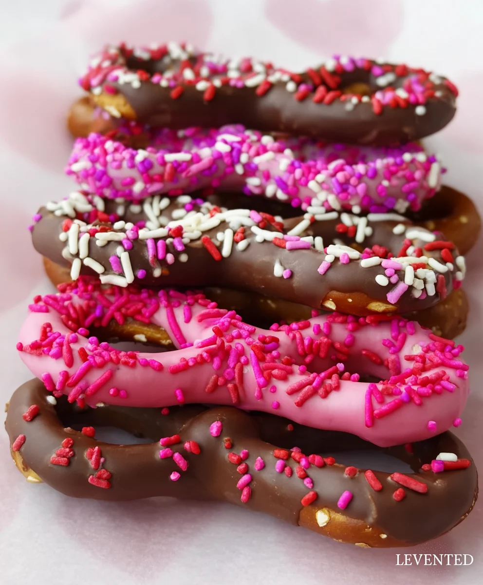 Vnon-alcoholic alentine's Day Chocolate Pretzels-Non-Non-Non-Alcoholic Alternativeic Treat