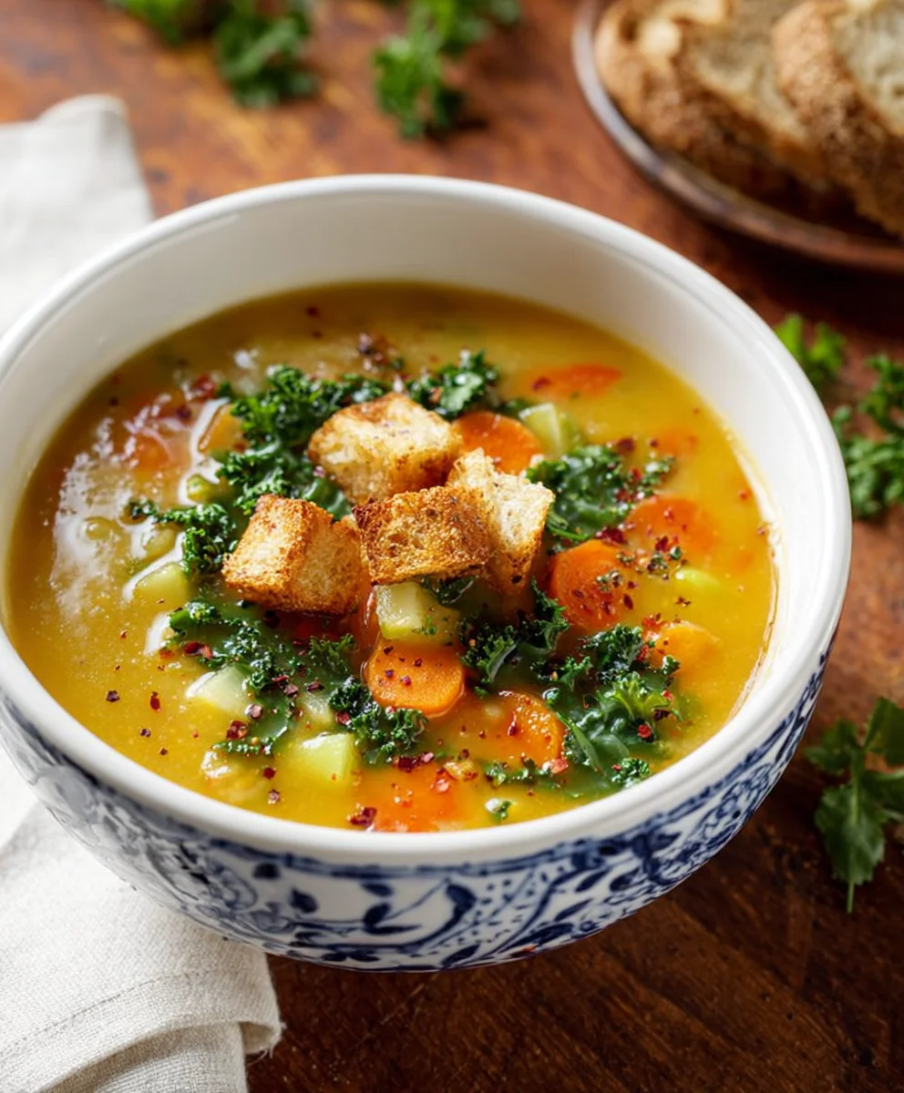 Simple Hearty Vegetable Soup - Quick & Easy Recipe