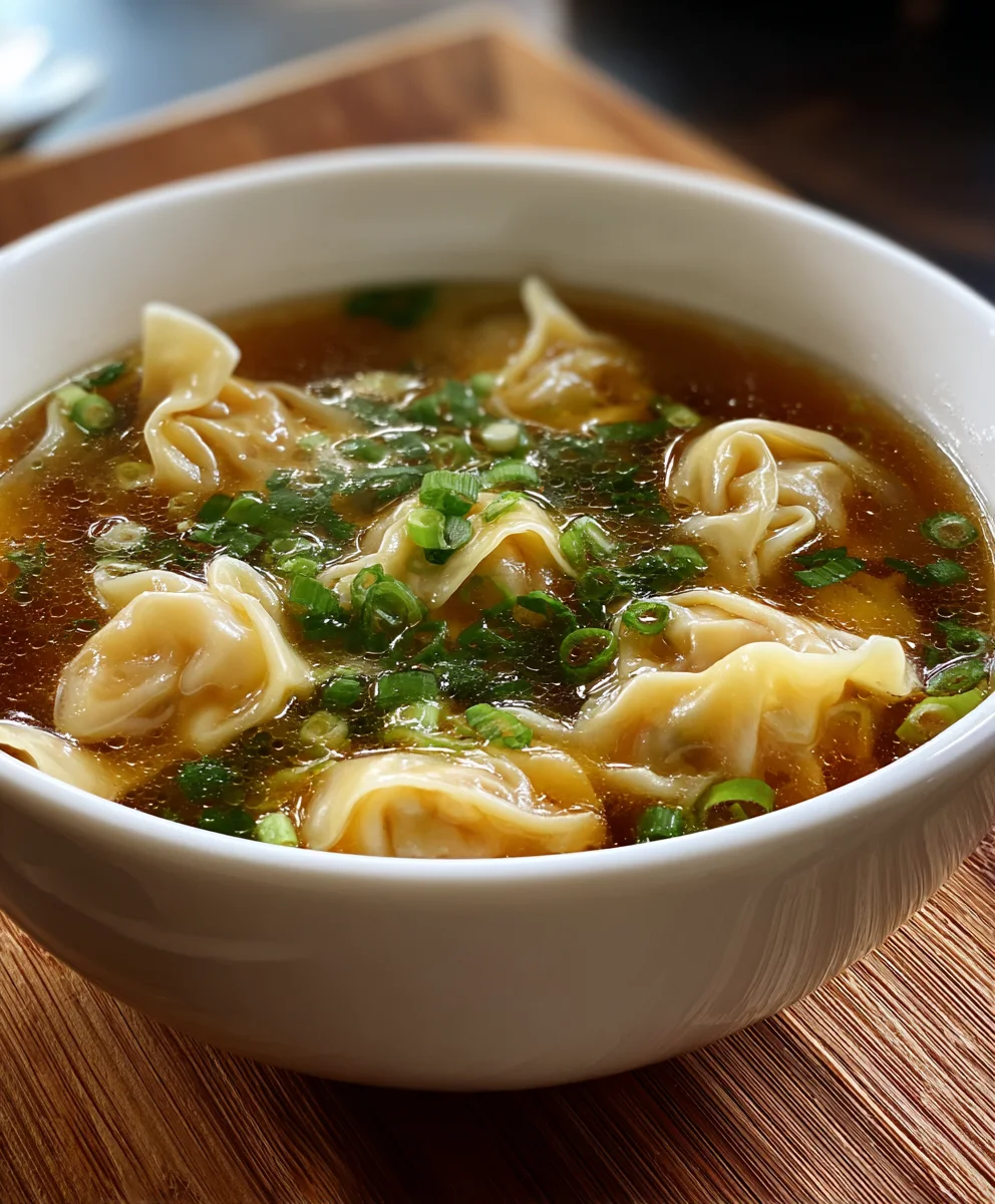 Easy Beef Wonton Soup Recipe - Quick & Delicious