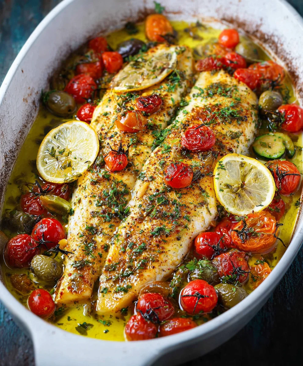 Easy Mediterranean Baked Fish Recipe Delight