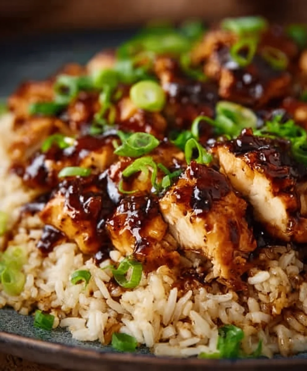Honey BBQ Chicken Rice - Easy Flavorful Meal