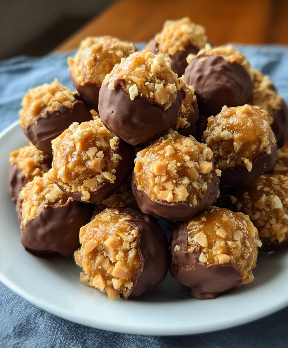 Easy Butterfinger Balls Recipe-No-Bake Treat