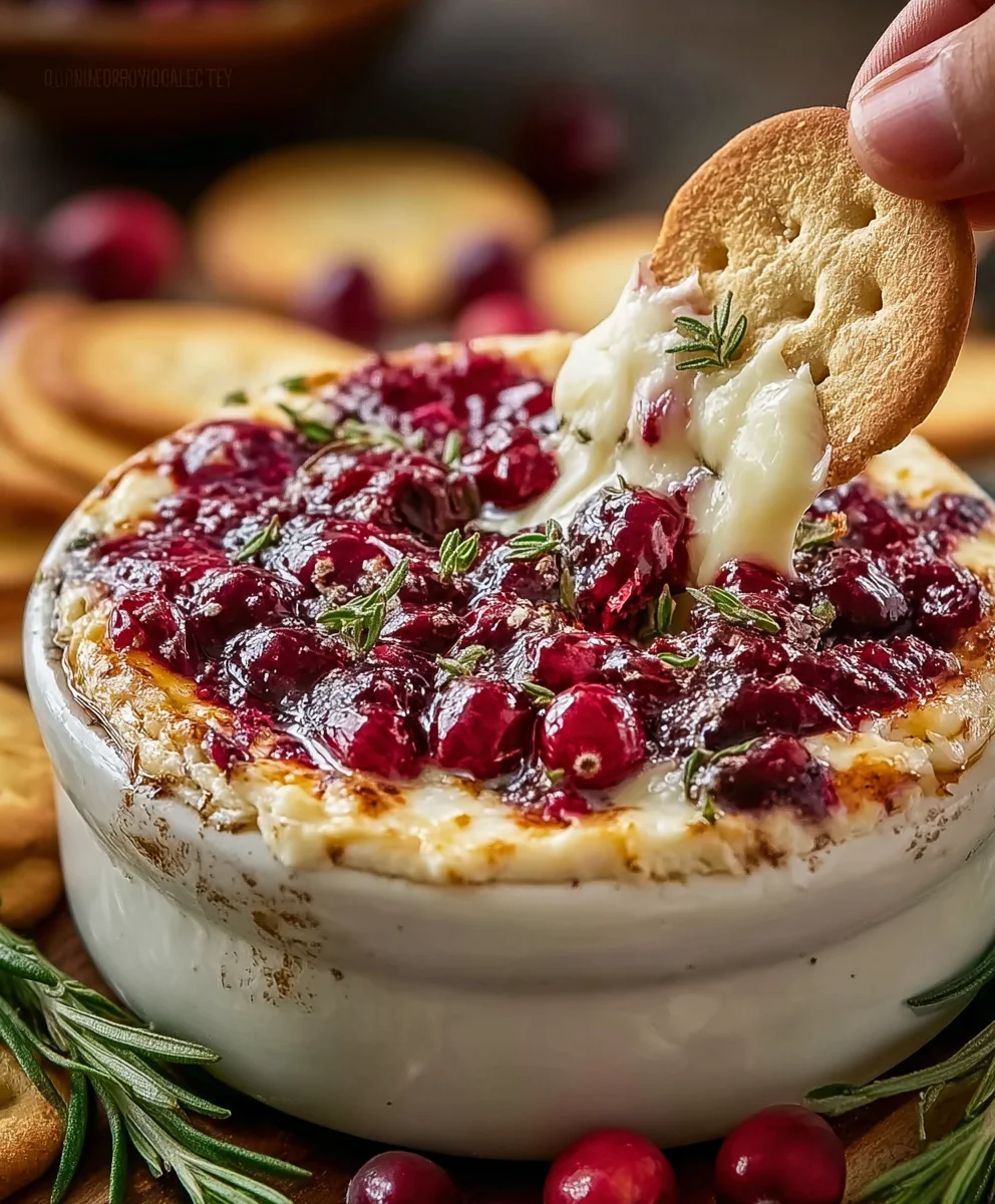 Easy Cranberry Brie Dip Recipe-Festive & Delicious