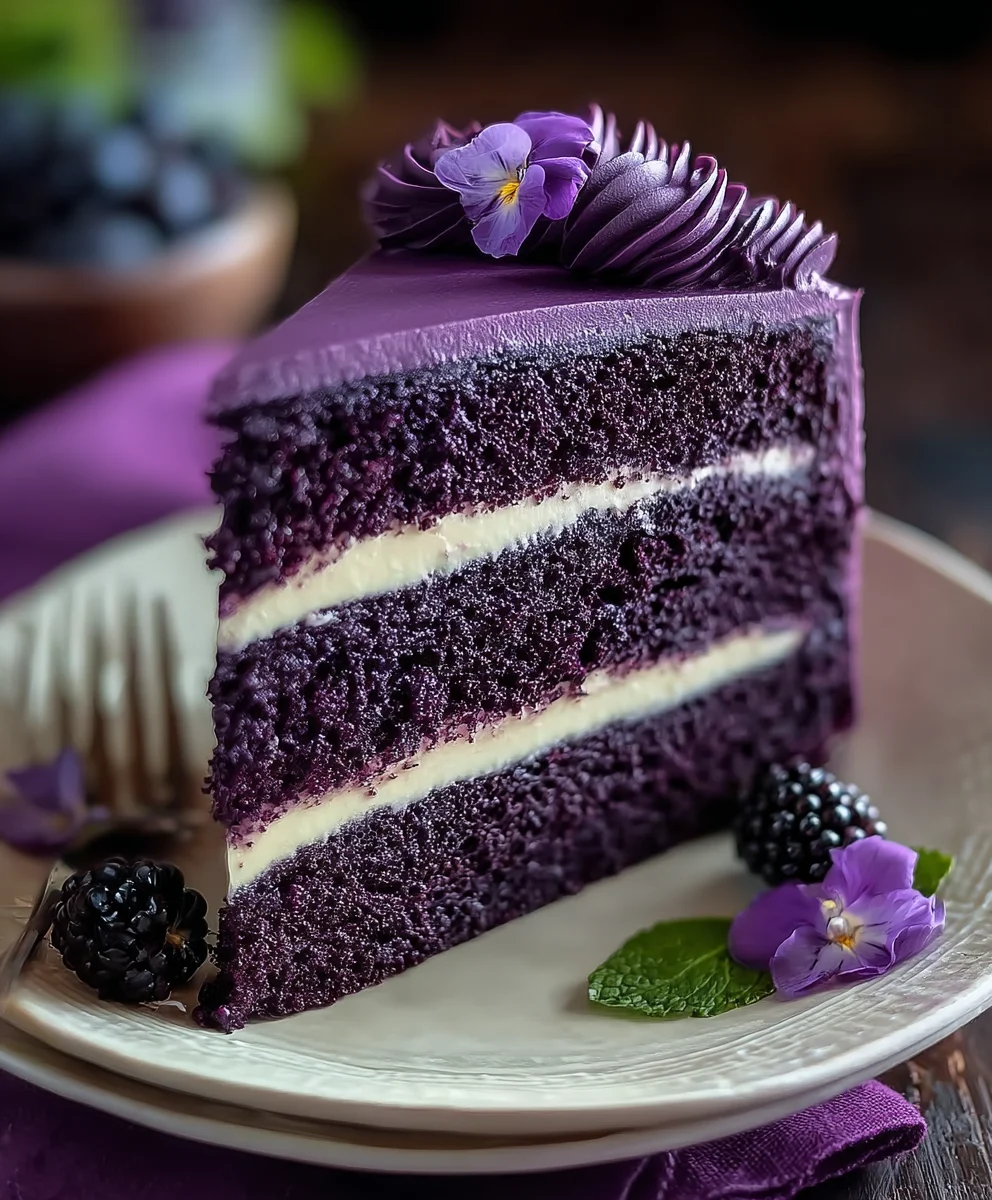Delicious Purple Velvet Cake Recipe-Easy & Stunning