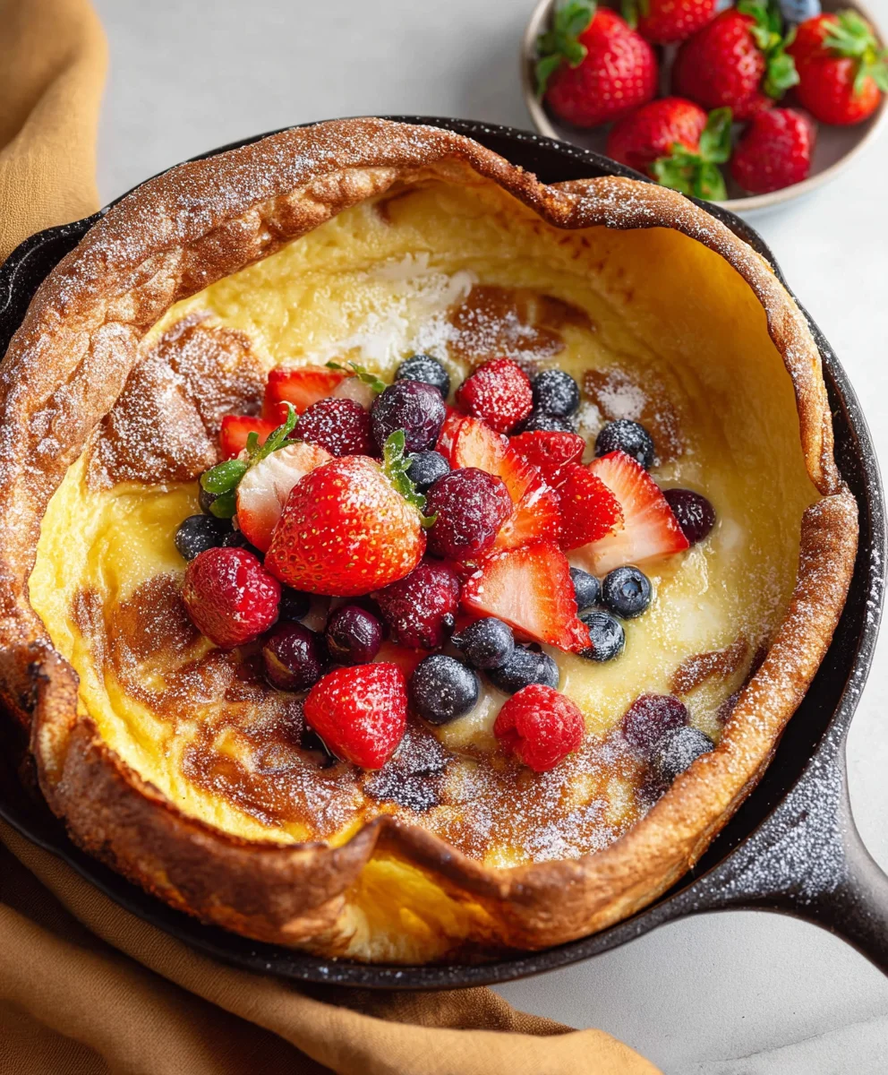 Easy Baked German Pancake - A Fluffy Delight