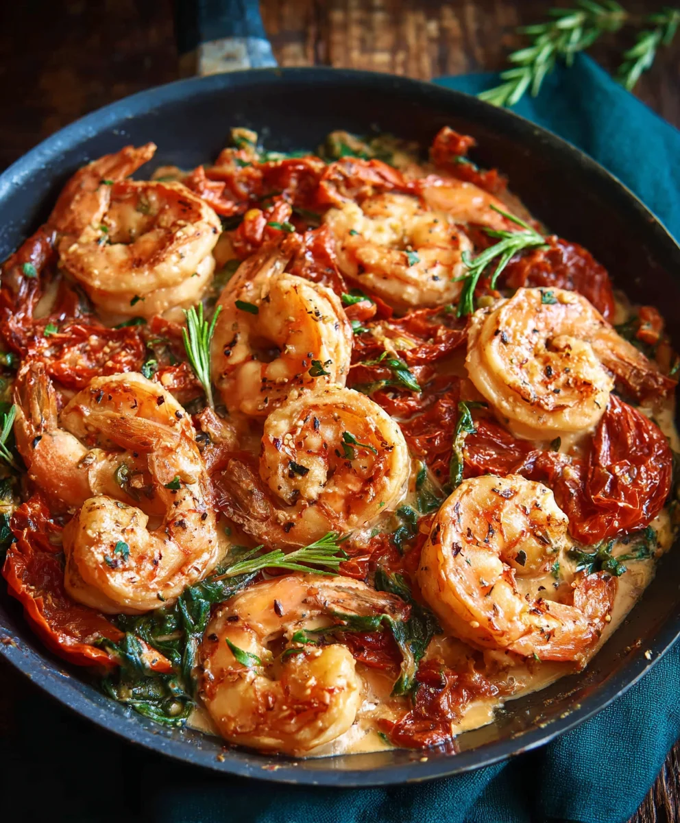 One-Pan Tuscan Shrimp - Quick Easy Dinner