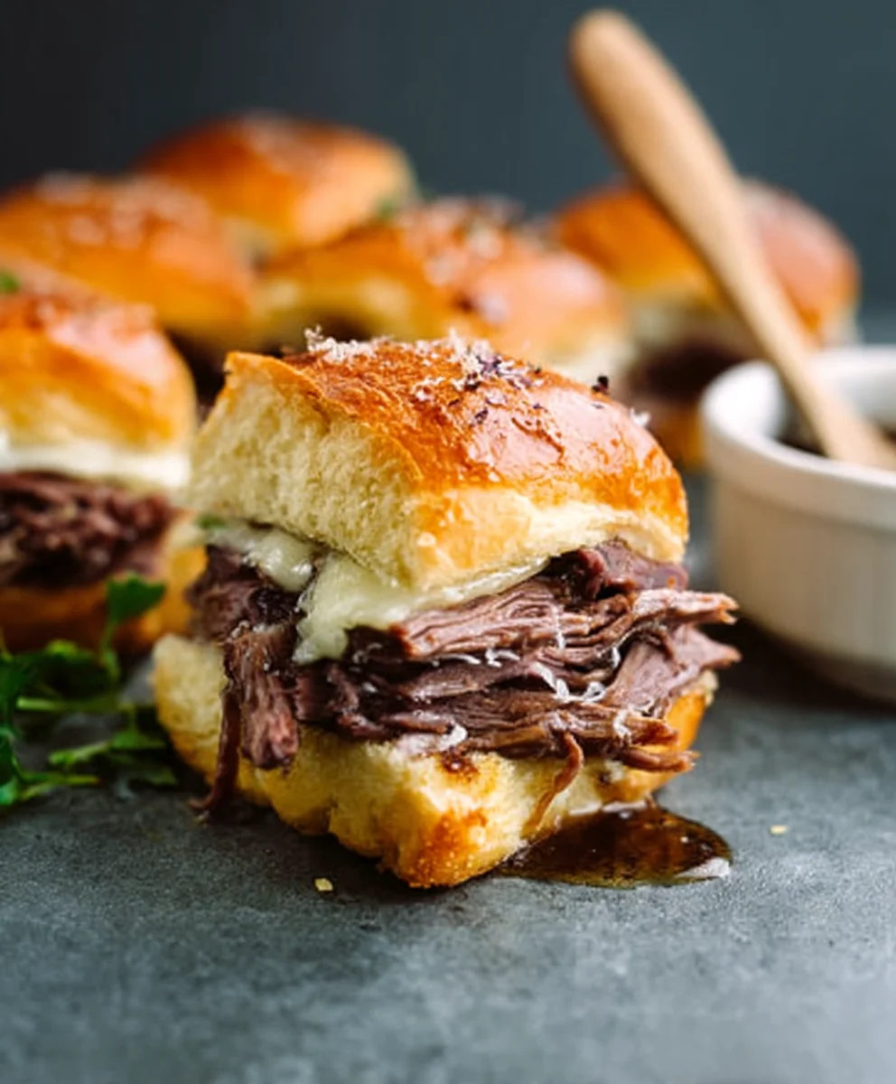 Easy French Dip Sliders Recipe- Crowd Favorite