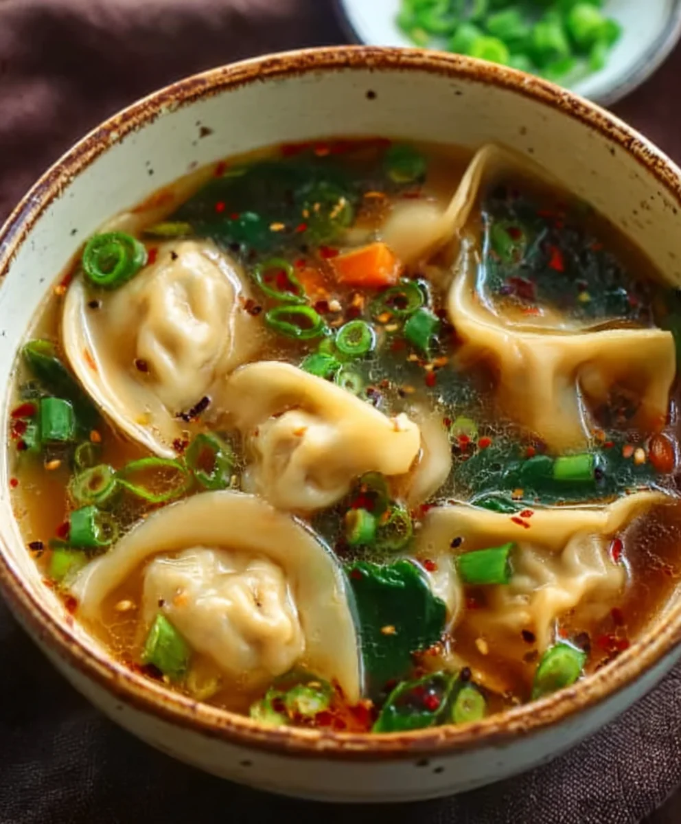 Savory Beef Potsticker Soup Recipe- Easy Comfort Meal