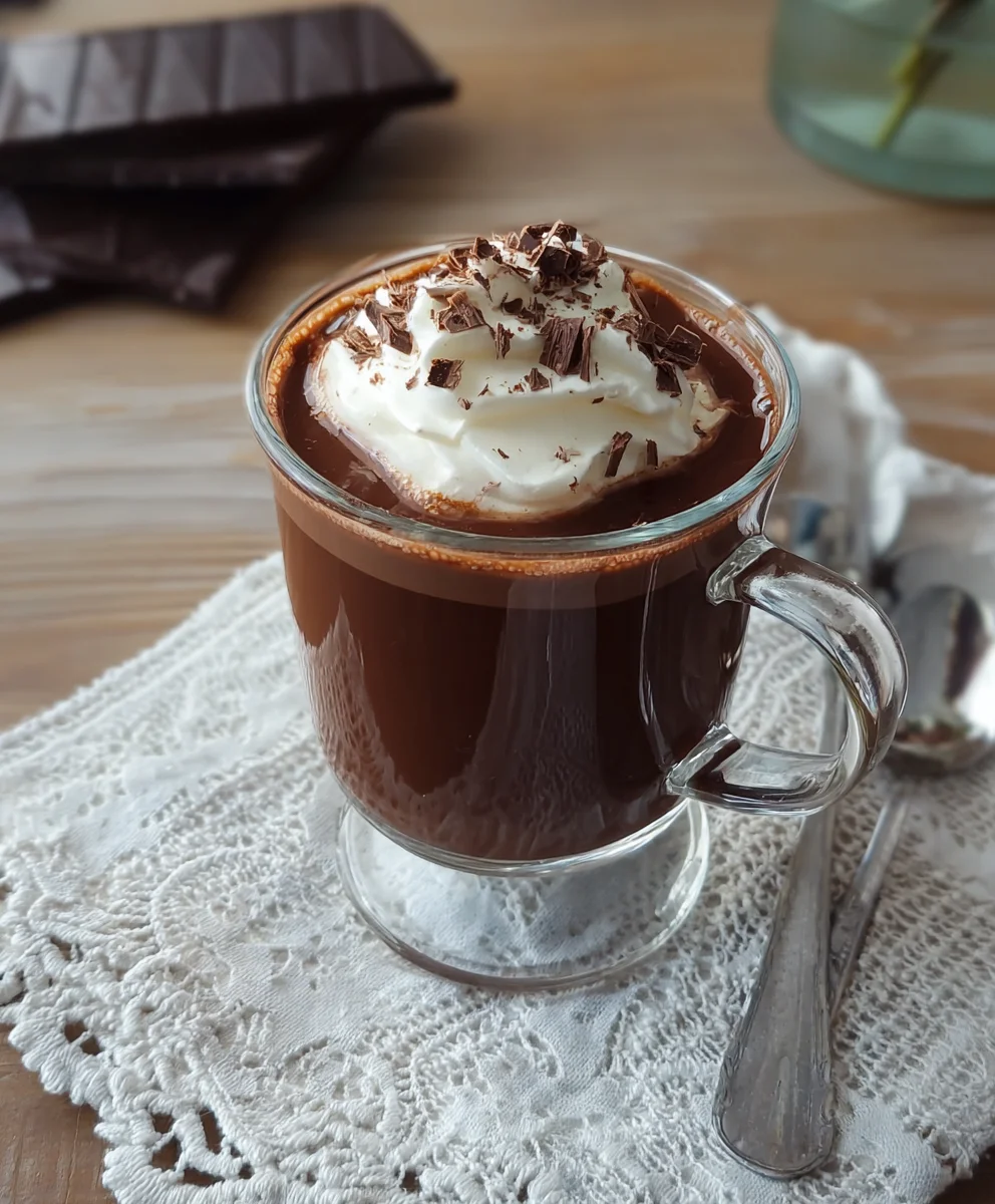 Rich French Hot Chocolate Recipe - Easy Chocolat Chaud