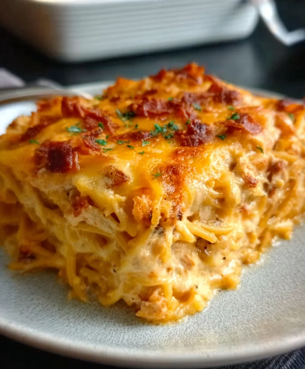 Spicy Southern Cheesy Chicken Spaghetti Casserole Recipe