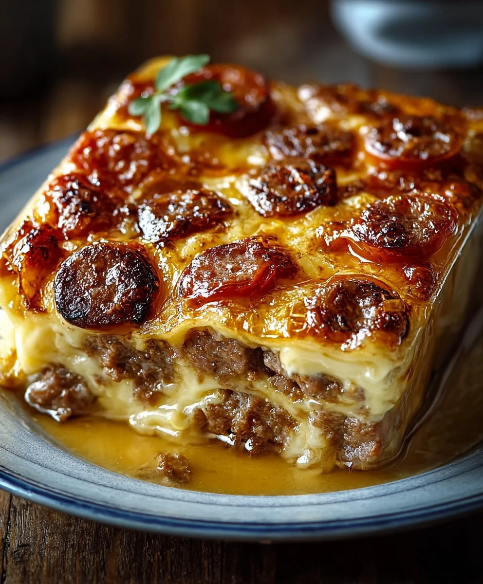 Easy Pancake Sausage Casserole Breakfast Bake