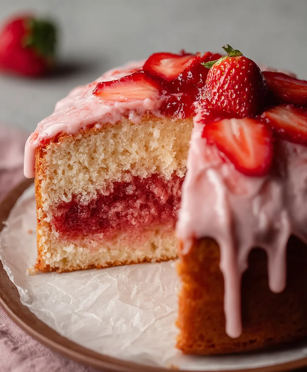 Easy Small-Batch Vegan Strawberry Cake Recipe