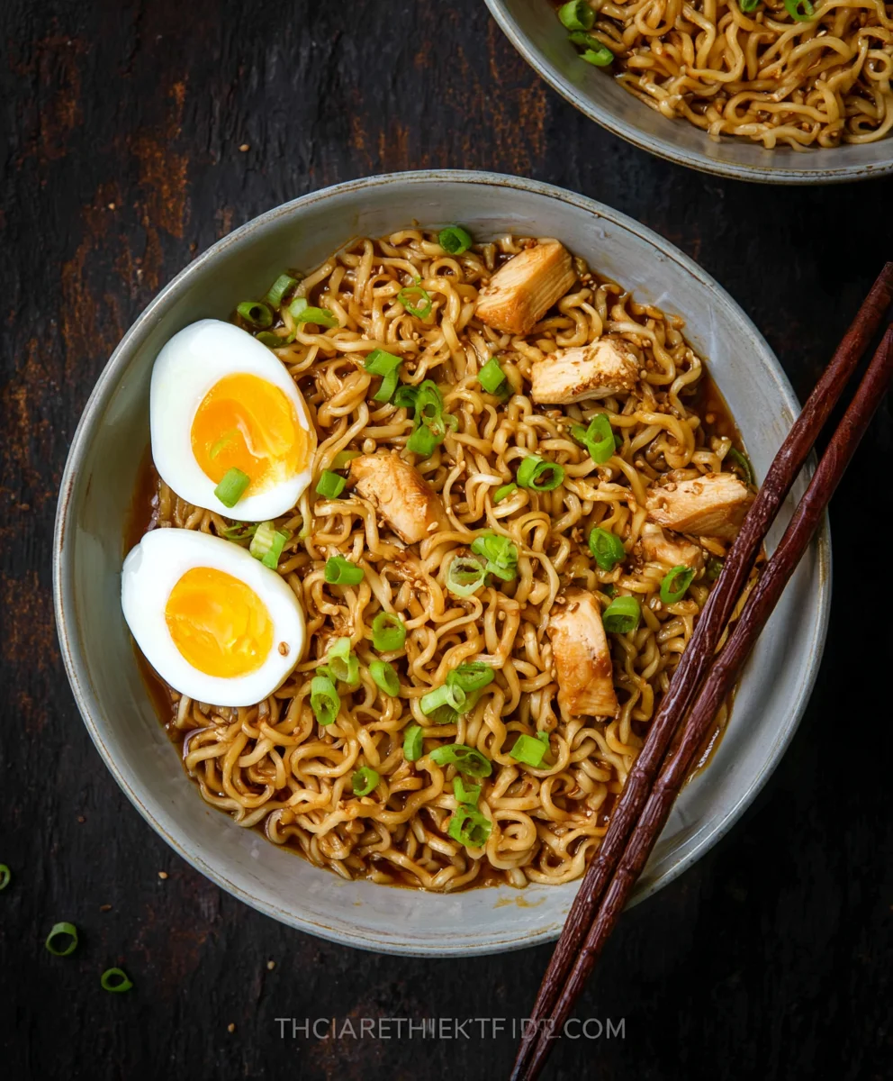 Easy Saucy Ramen Noodles-Quick Beef Flavor