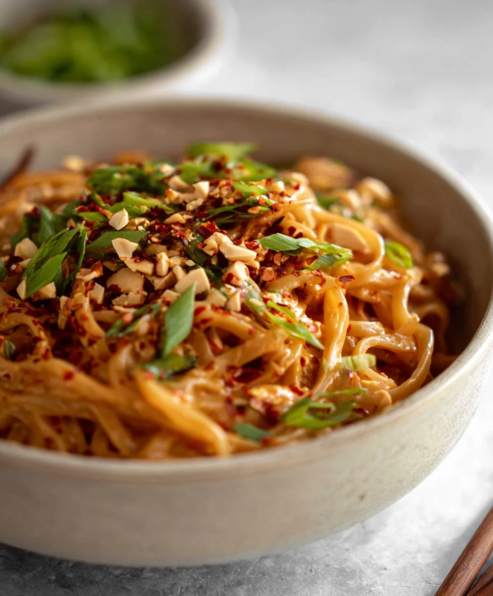 Spicy Peanut Butter Noodles- Quick & Delicious Recipe