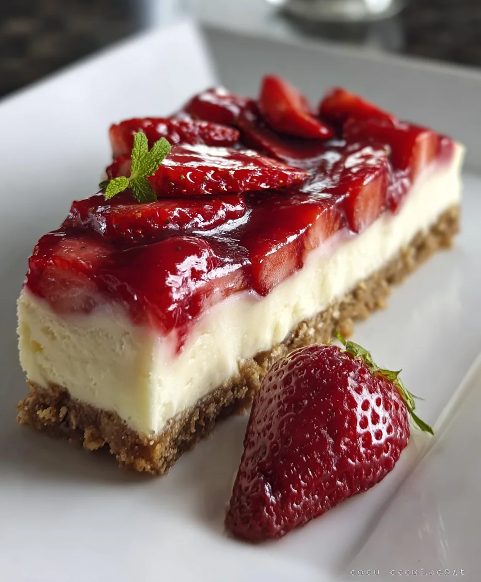 Easy Strawberry Cheesecake Recipe - Creamy Dessert
