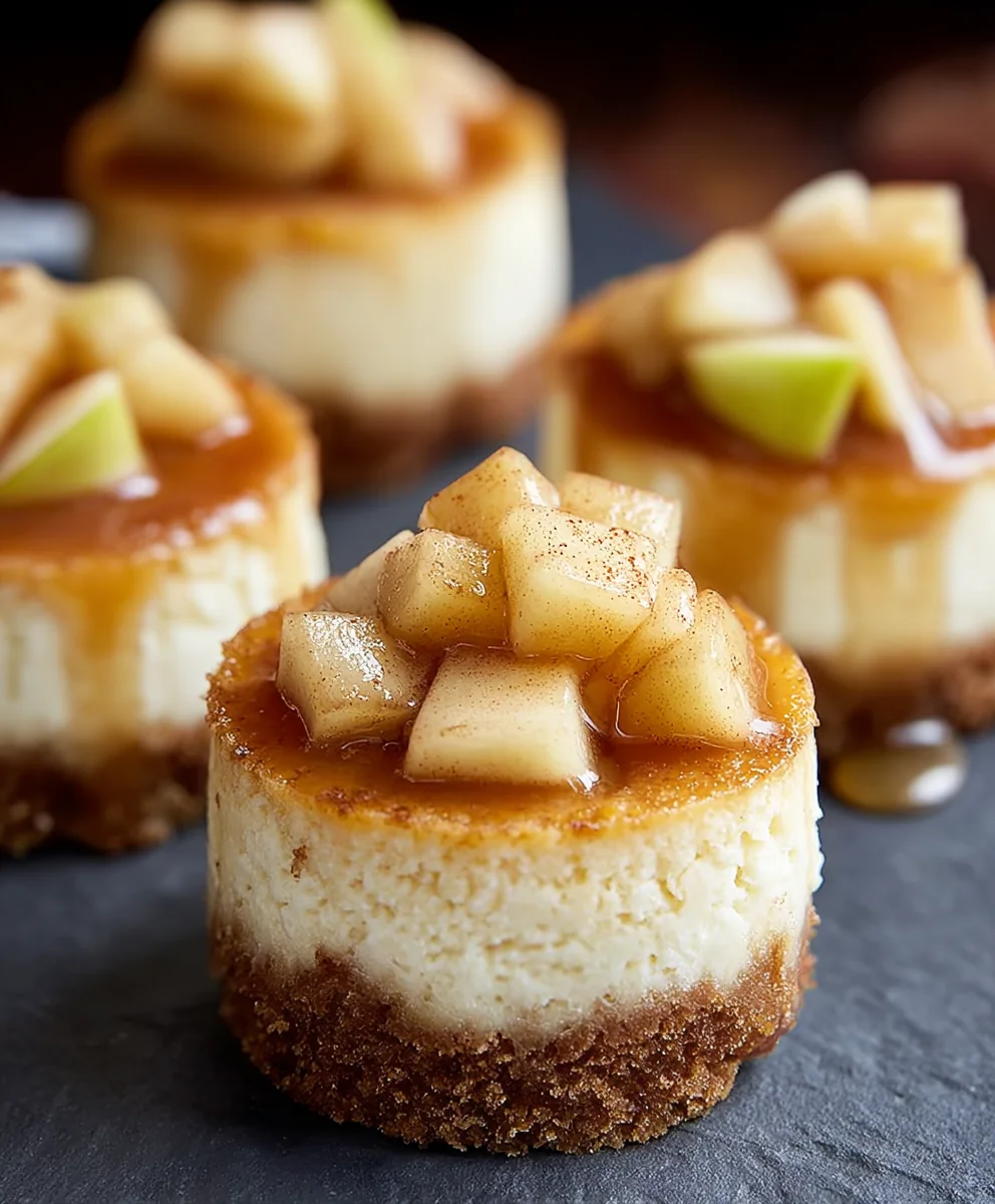 Apple Mini Cheesecakes- Easy Delicious Dessert