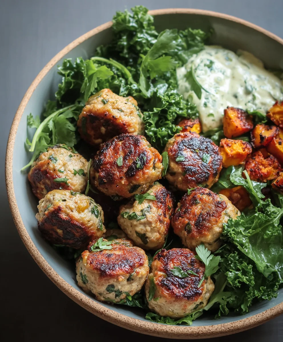 Herby Beef Meatball Bowl-Fresh & Flavorful Recipe