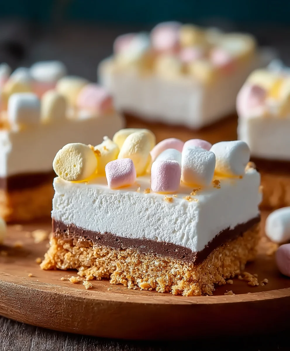 Easy No-Bake Marshmallow Slice Dessert