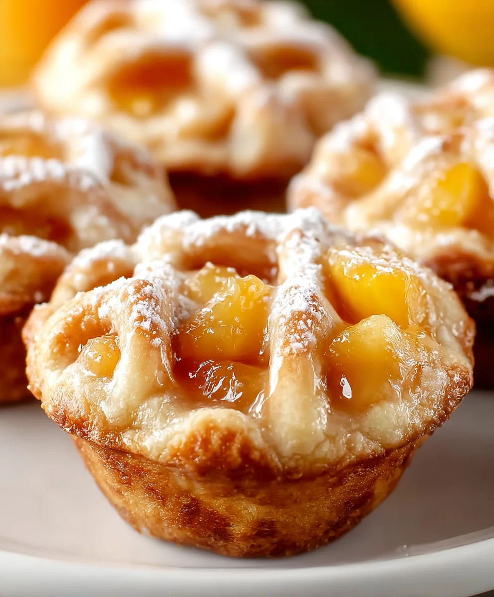 Easy Mini Peach Pies- Delicious Homemade Dessert