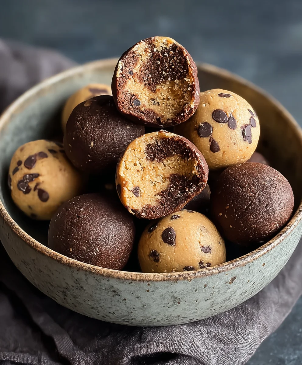 Brookie Protein Balls - Healthy No-Bake Snack