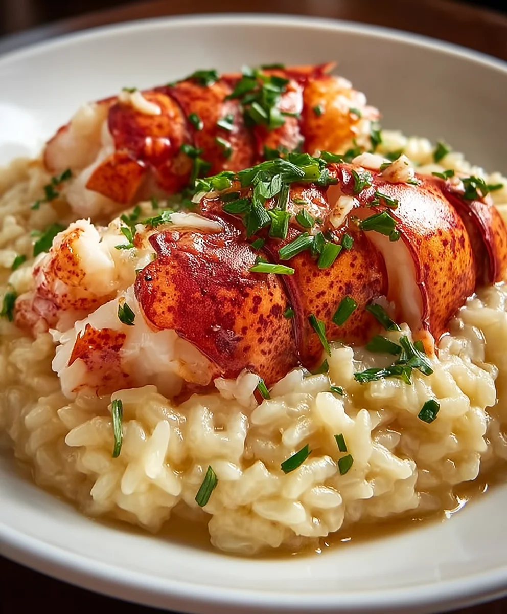 Butter Poached Lobster Risotto-A Luxurious Seafood Dish