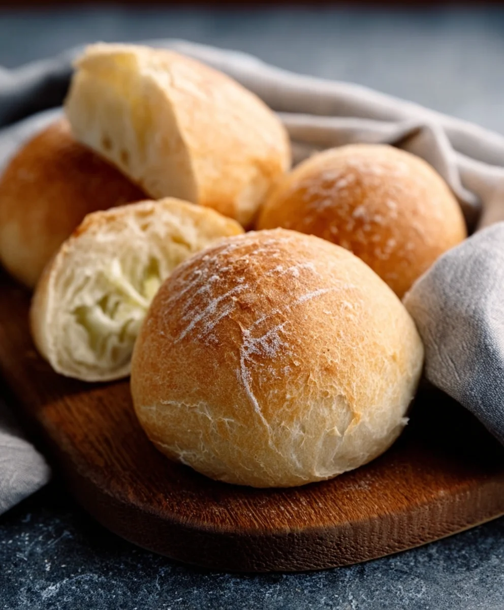 Easy No Knead Crusty Rolls-Perfectly Chewy Bread