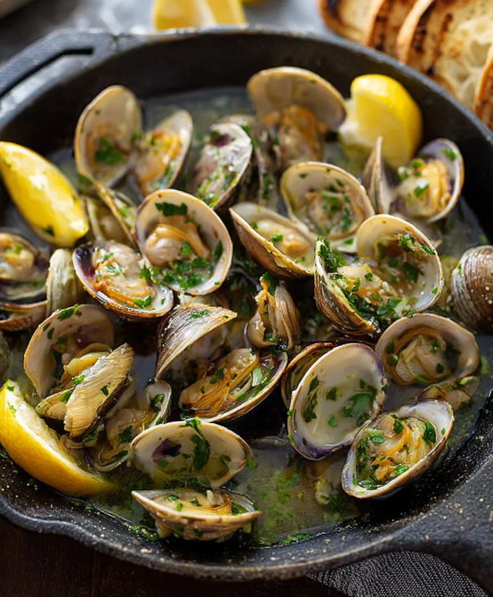Garlic Butter Clams Recipe - Easy & Delicious