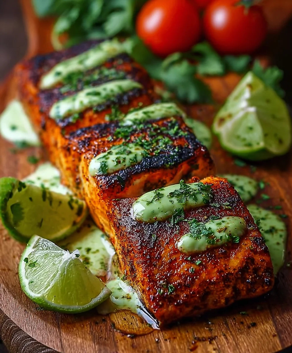 Cajun Salmon Avocado Lime Healthy Recipe
