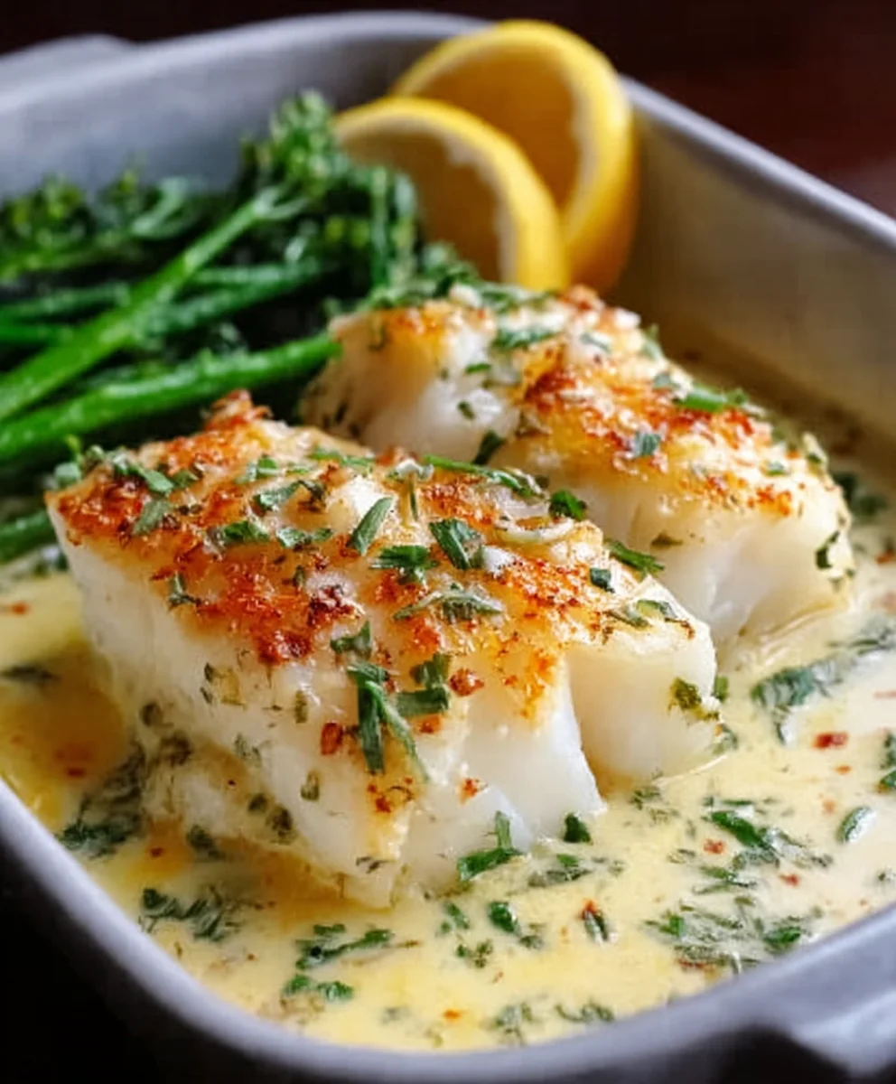 Coconut Lemon Baked Cod-Creamy & Easy Recipe
