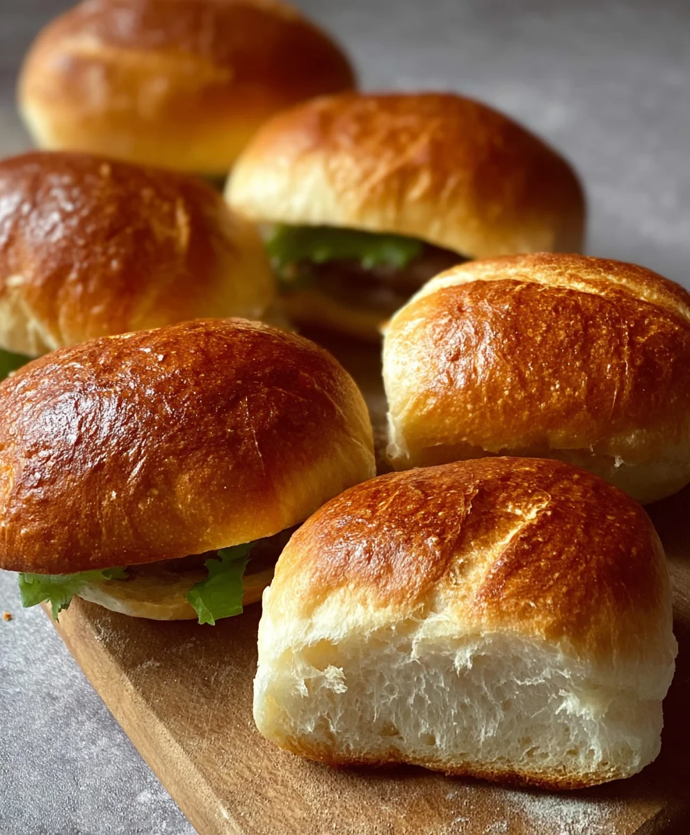 Easy No Knead Sandwich Rolls - Quick & Delicious Bread