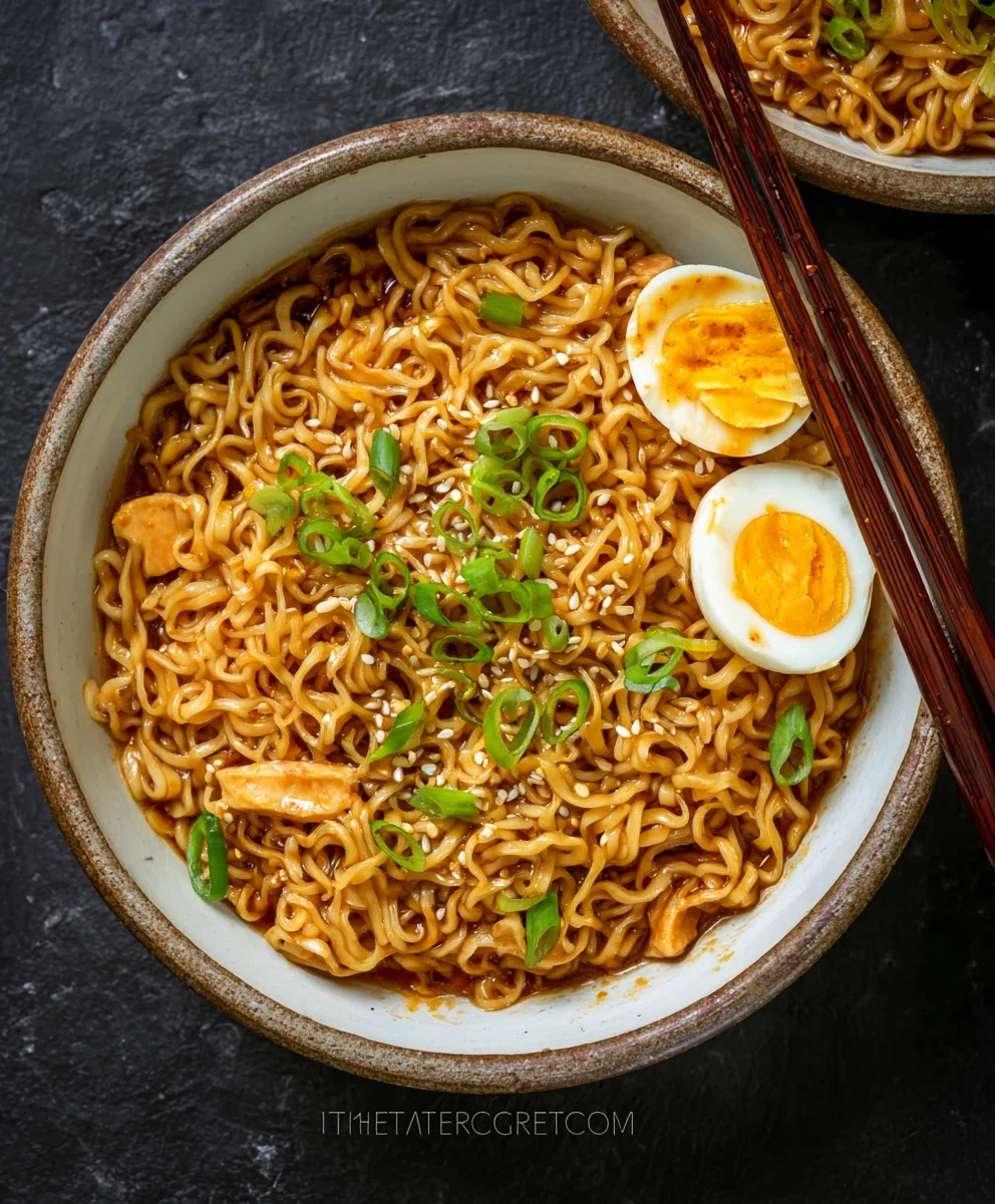 Easy Saucy Ramen Noodles-Quick Beef Flavor