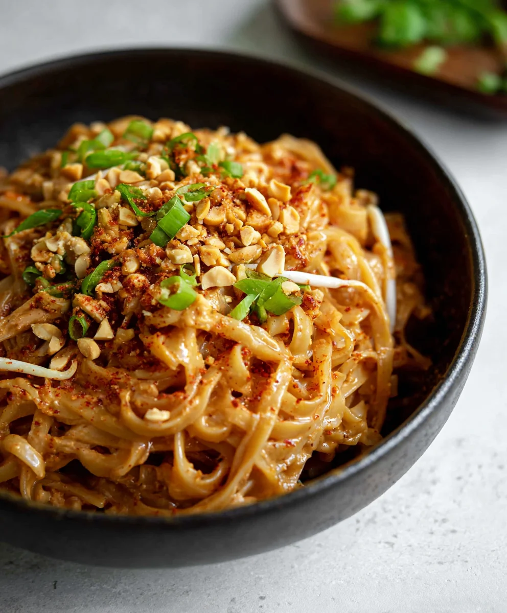 Spicy Peanut Butter Noodles- Quick & Delicious Recipe