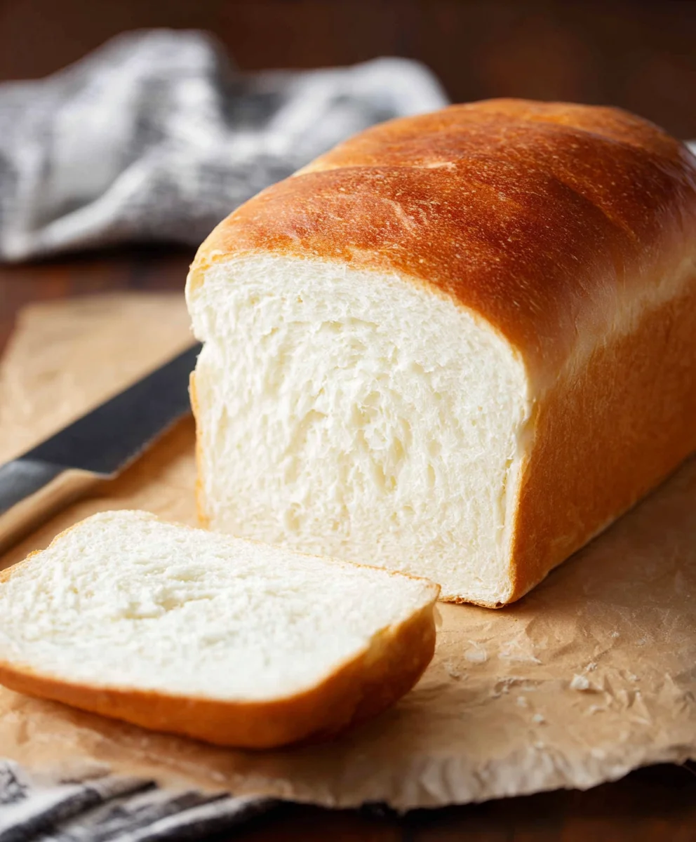 Easy Amish White Bread Recipe-Soft Fluffy Homemade Loaf