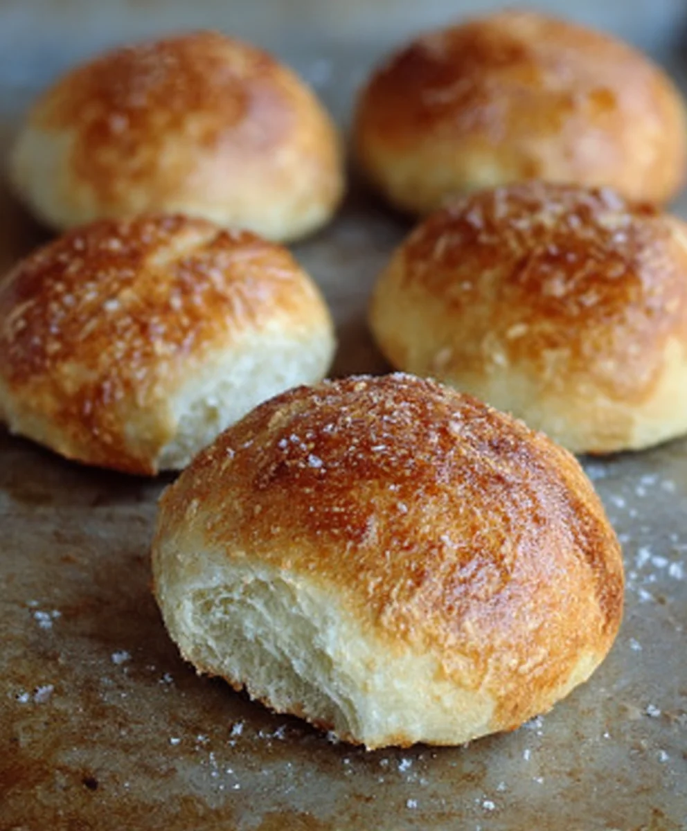 Easy No Knead Crusty Rolls-Perfect Baked Bread