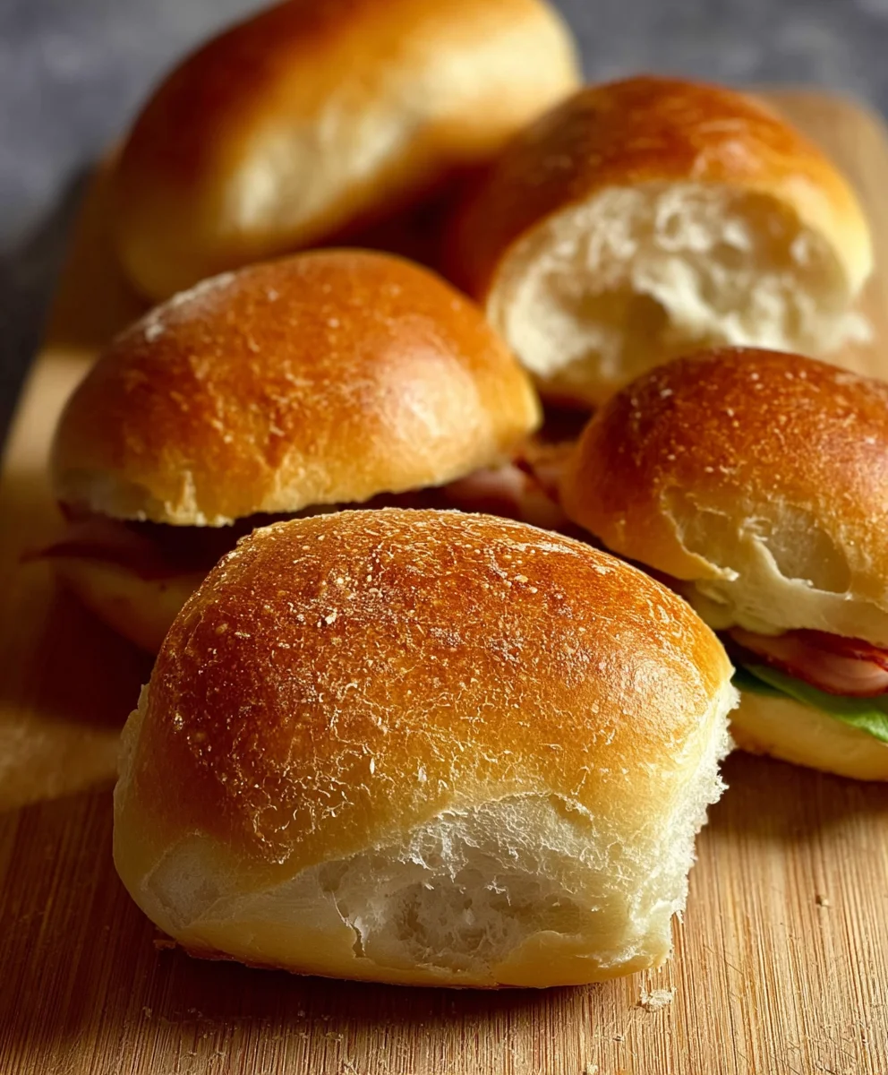 Easy No Knead Sandwich Rolls-2 Hour Recipe