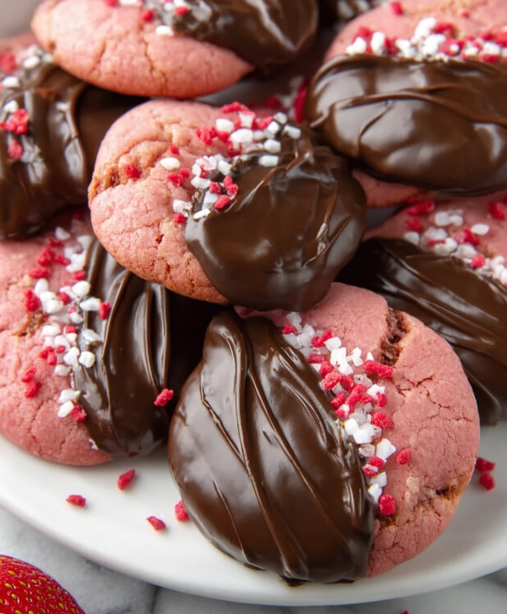 Chocolate Covered Strawberry Cookies-Delicious Treat