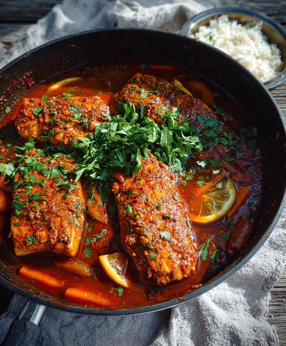 Spicy Moroccan Fish - Rich Sauce Recipe