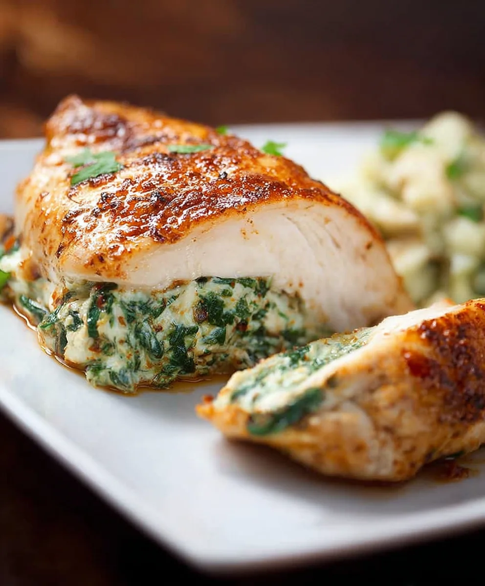 Spinach Stuffed Chicken Breasts - Easy & Delicious