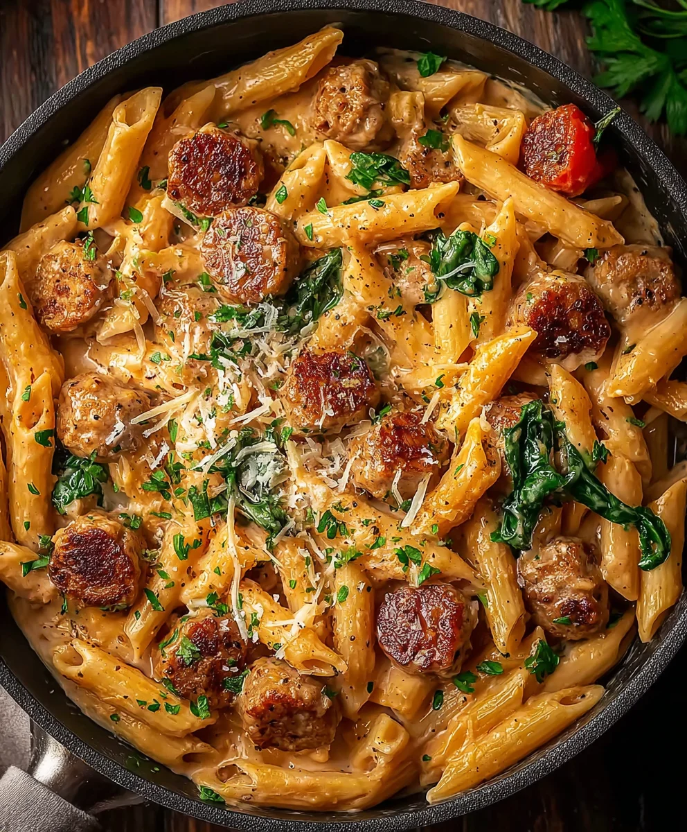 Creamy Cajun Sausage Pasta Quick Recipe Min