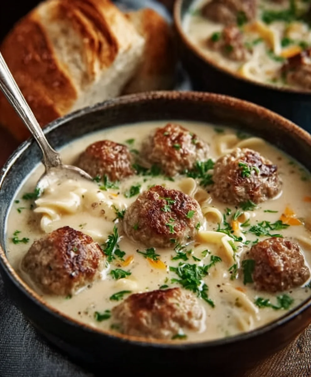 Cozy Swedish Meatball Soup-Hearty Beef Recipe