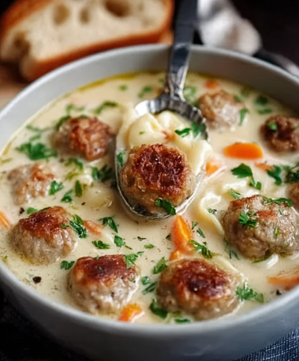 Cozy Swedish Meatball Soup - Hearty Beef Flavor