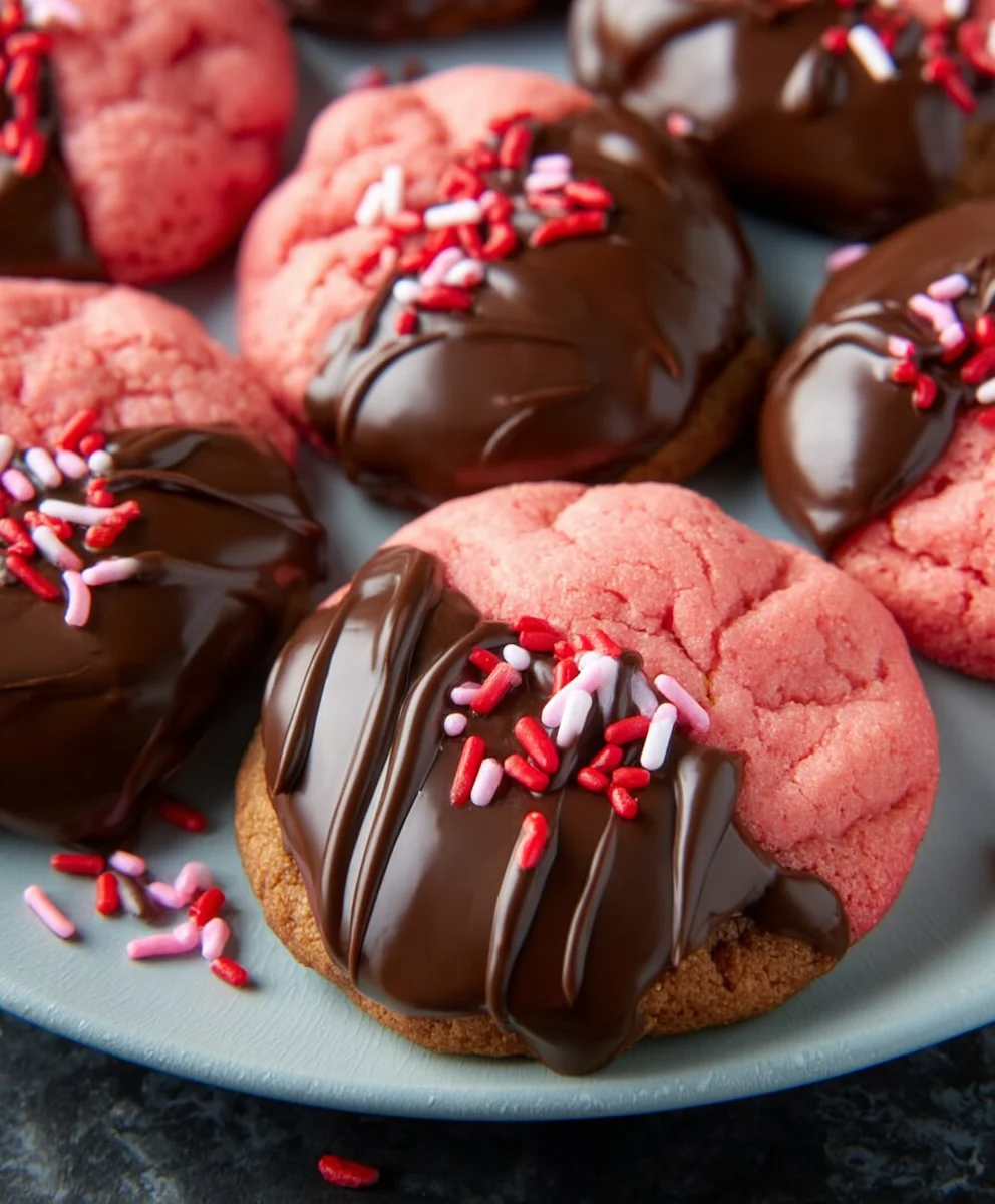 Chocolate Covered Strawberry Cookies-Delicious Treat