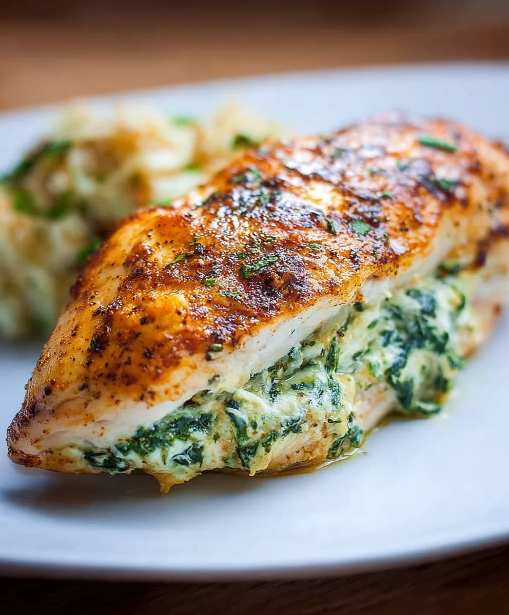 Spinach Stuffed Chicken Breasts - Easy & Delicious
