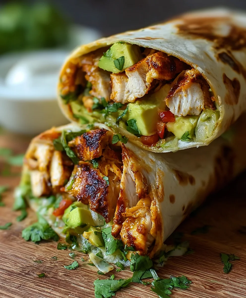 Easy Chicken Avocado Wrap - Fresh & Quick Lunch